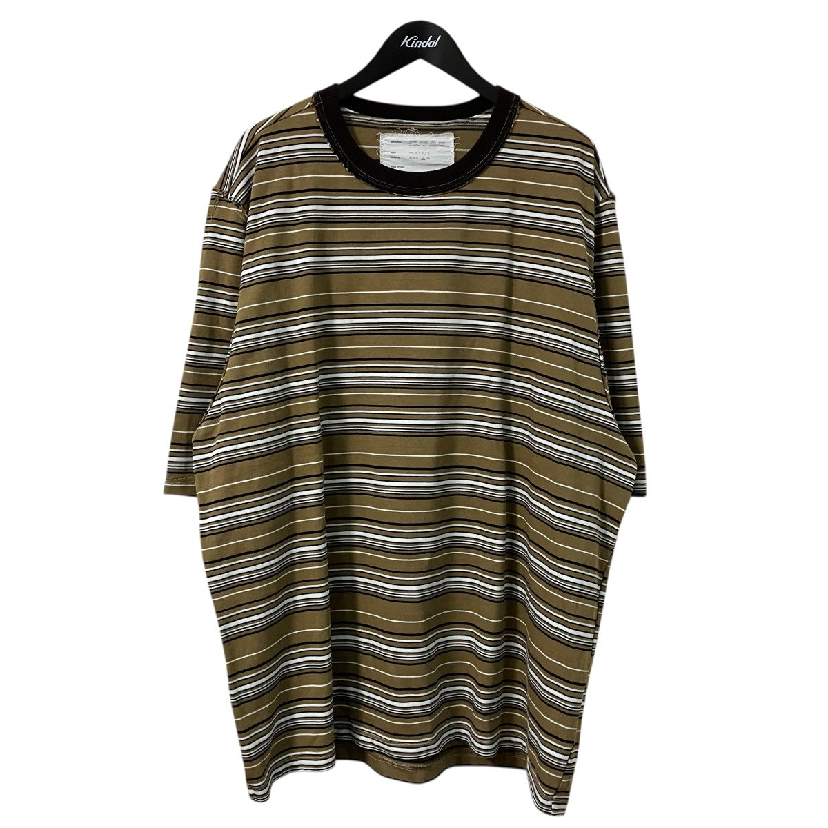 CAMIEL FORTGENS BIG TEEボーダーTシャツ 古着・中古-1枚目のアイテム画像