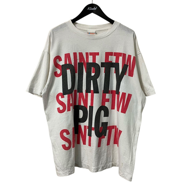 SAINT MICHAEL(セントマイケル) S S TEE DIRTY PIGプリントTシャツSM