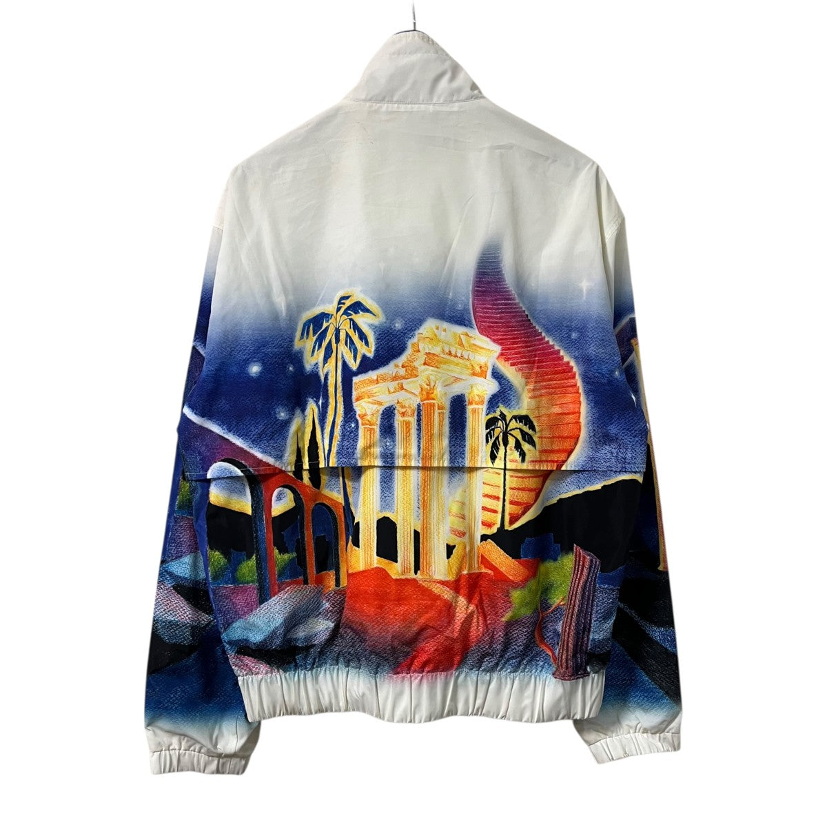 CASABLANCA 25SSMidnight Acropolis Windbreaker JacketジップブルゾンMPS25 JK 033 01 古着・中古-2枚目のアイテム画像