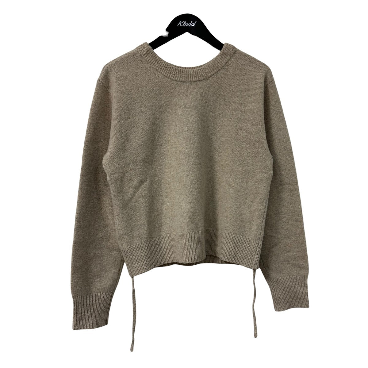 CLANE(クラネ) W FACE CENTER SLIT KNIT TOPSクルーネックデザイン