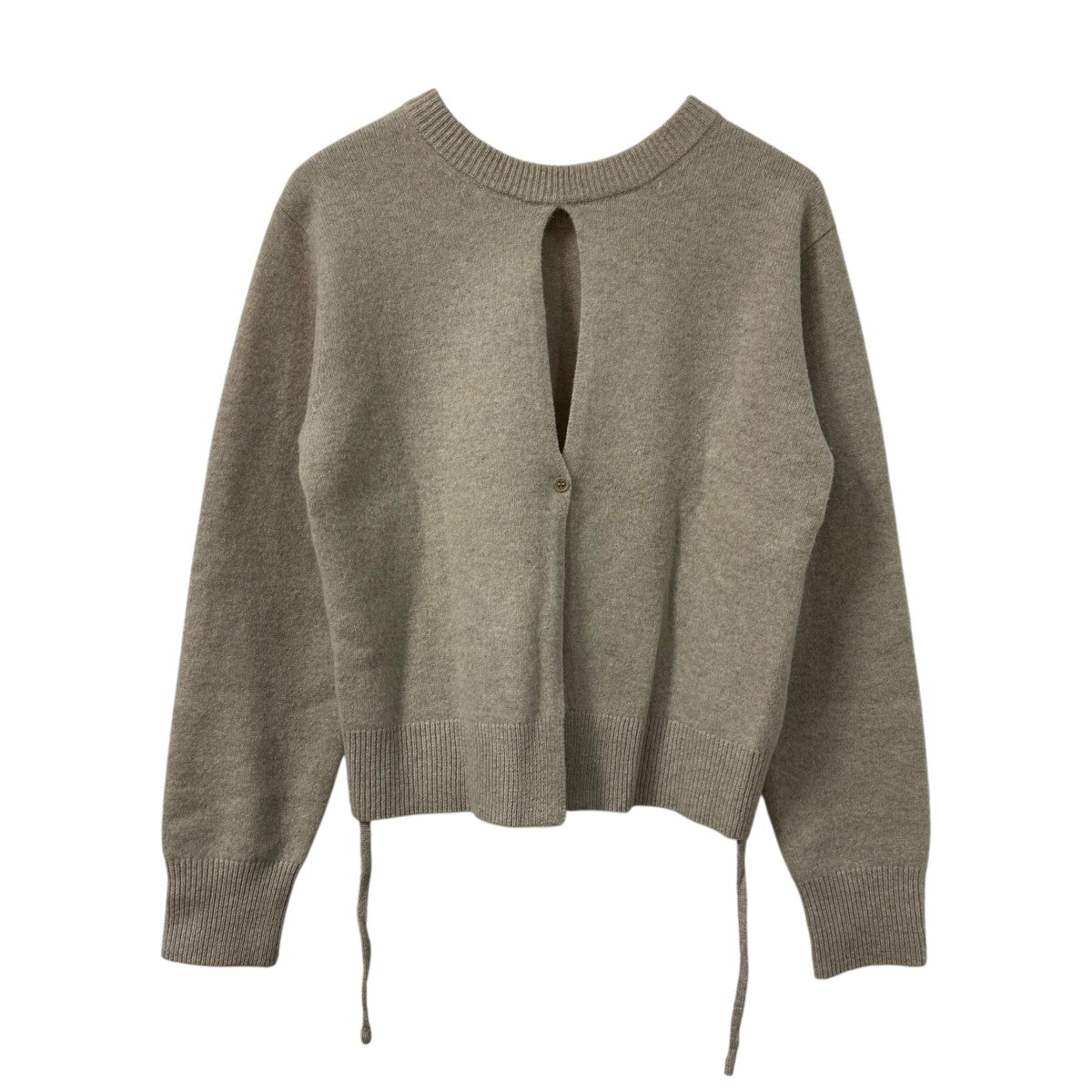 CLANE(クラネ) W FACE CENTER SLIT KNIT TOPSクルーネックデザイン