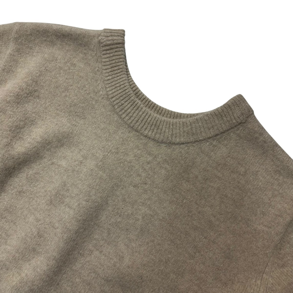 CLANE W FACE CENTER SLIT KNIT TOPSクルーネックデザインニット17106 2232 古着・中古-3枚目のアイテム画像