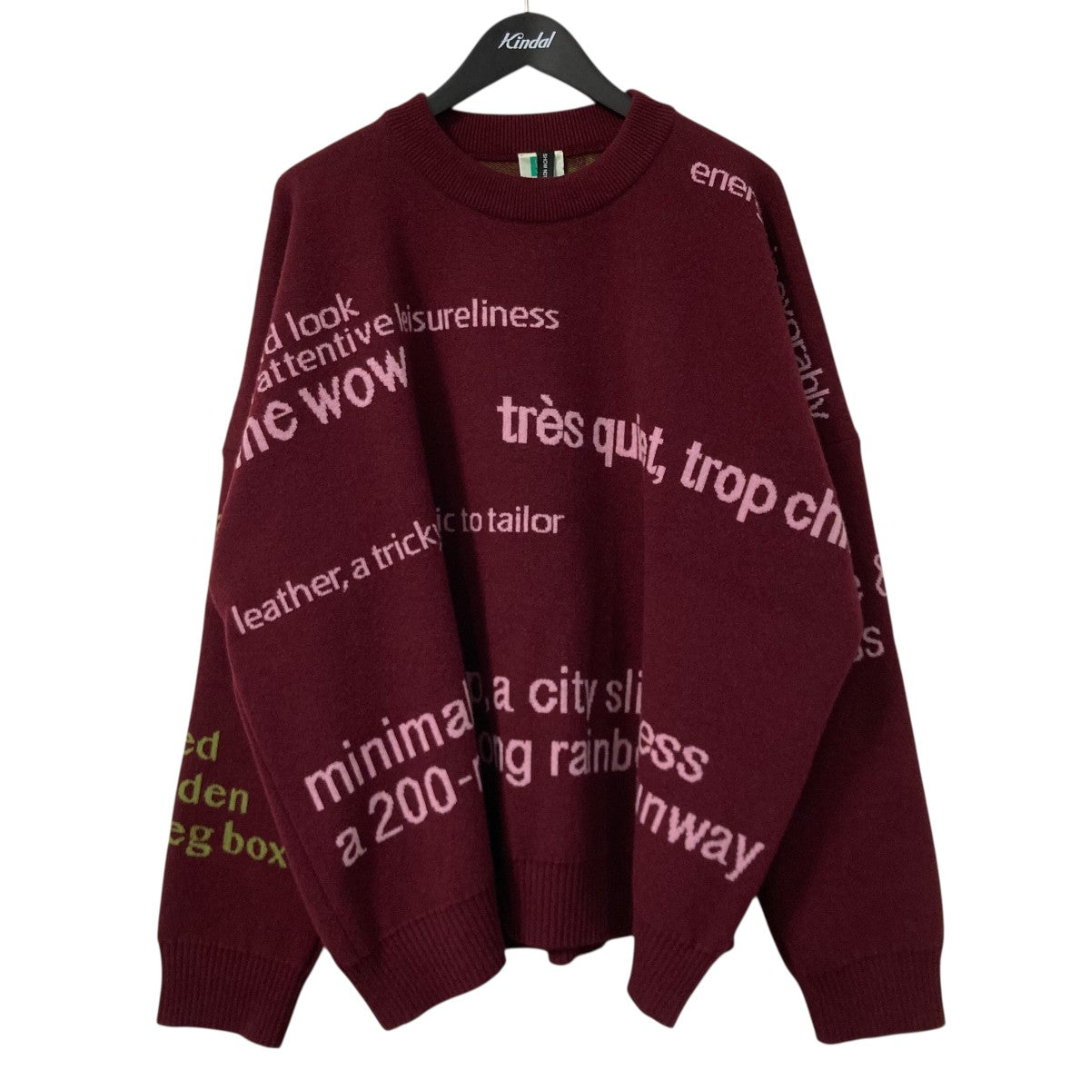 Waste Yarn Project ダル チョダ ニット プルオーバークルーネックデザインニット 古着・中古-1枚目のアイテム画像