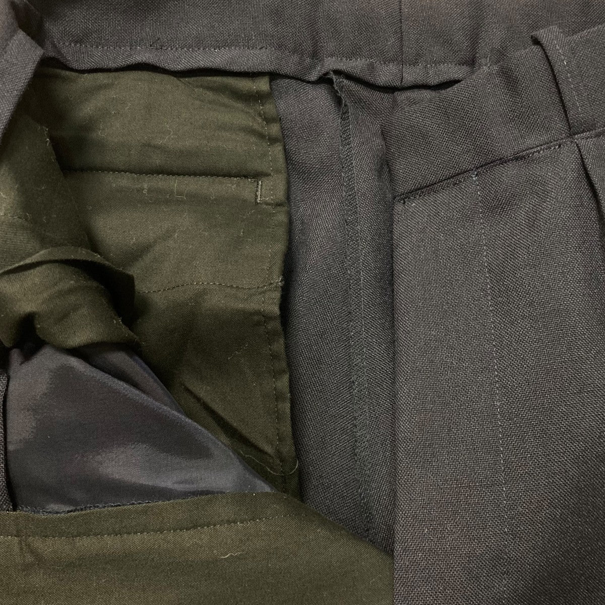 HEUGN Freddieウール素材スラックスTROUSER014 古着・中古-6枚目のアイテム画像
