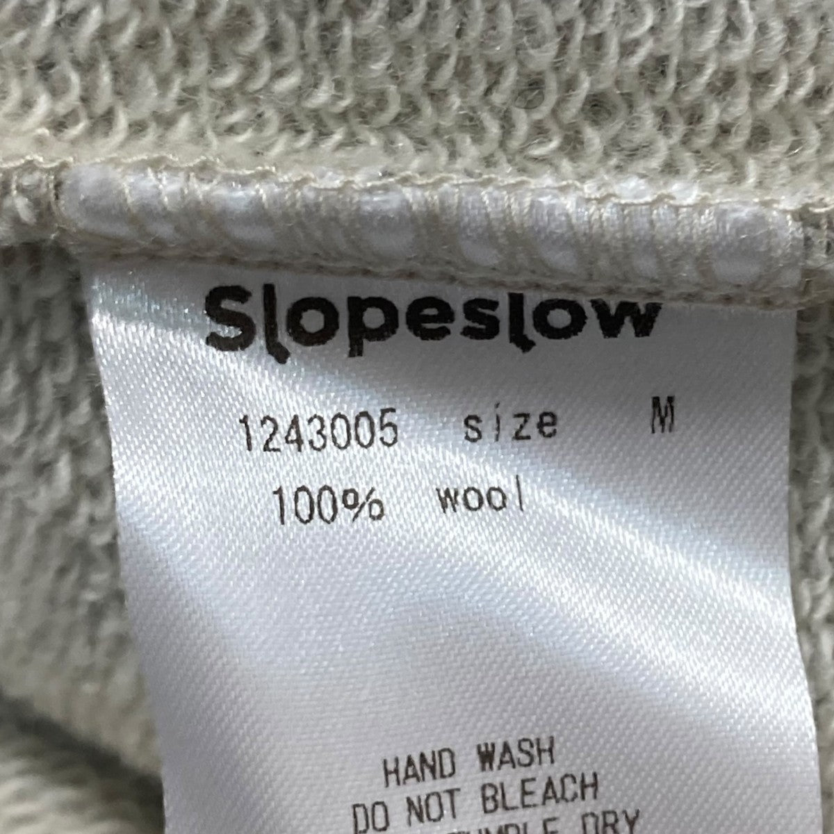 SLOPESLOW Wool French terryウールハイネックスウェット1243005 古着・中古-6枚目のアイテム画像