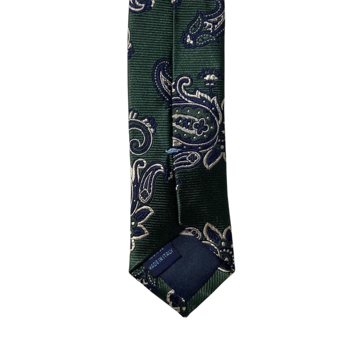 ネイビー　ペイズリー ネクタイ　beams f フランコバッシ　ビームスエフ BEAMS F（ビームスF）【タイムセール】FRANCO BASSI / シルクコットン