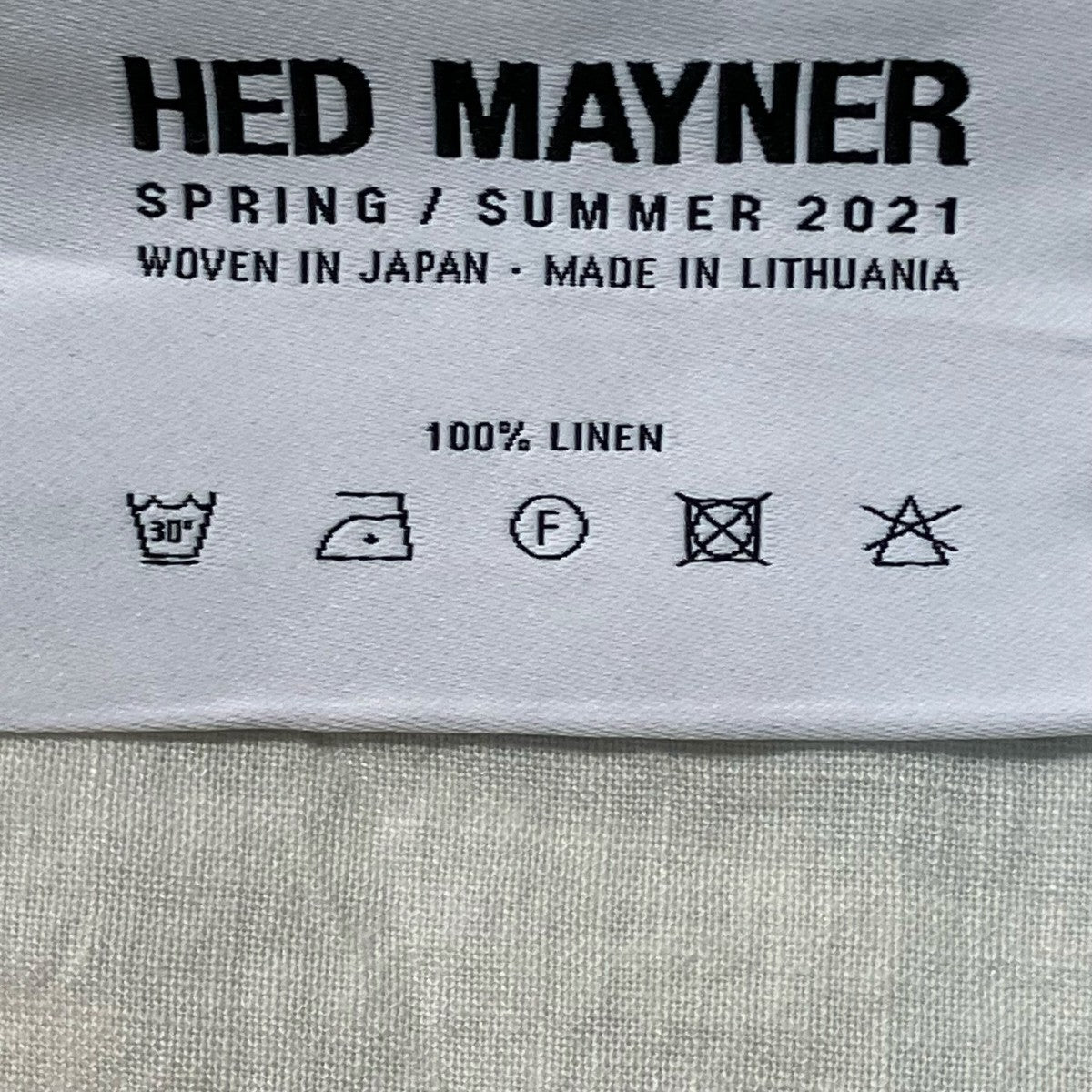 Hed Mayner リネンシャツ 古着・中古-7枚目のアイテム画像