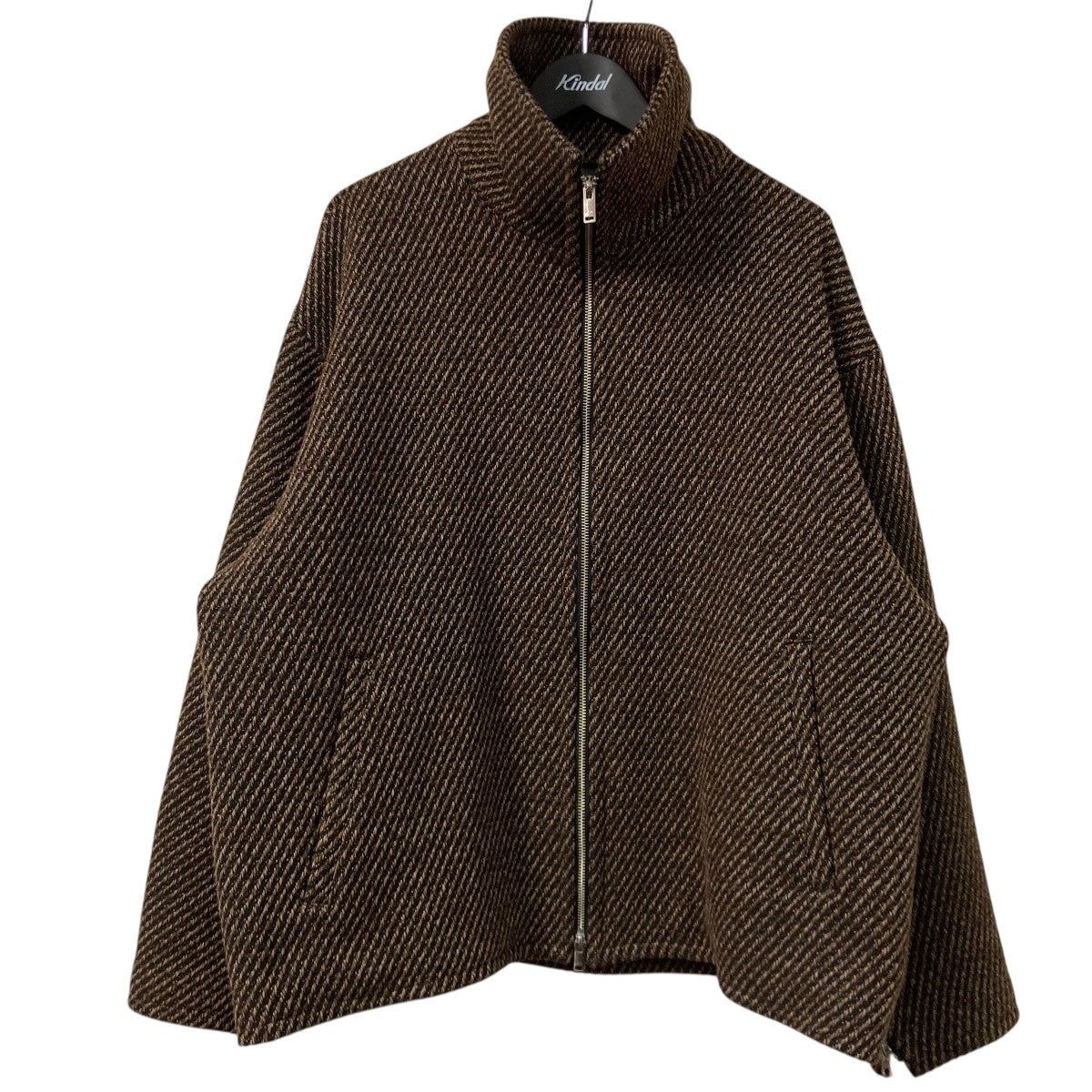23AWFRONT ZIP STAND COLLAR BLOUSONウールブルゾンYK23FW0516B