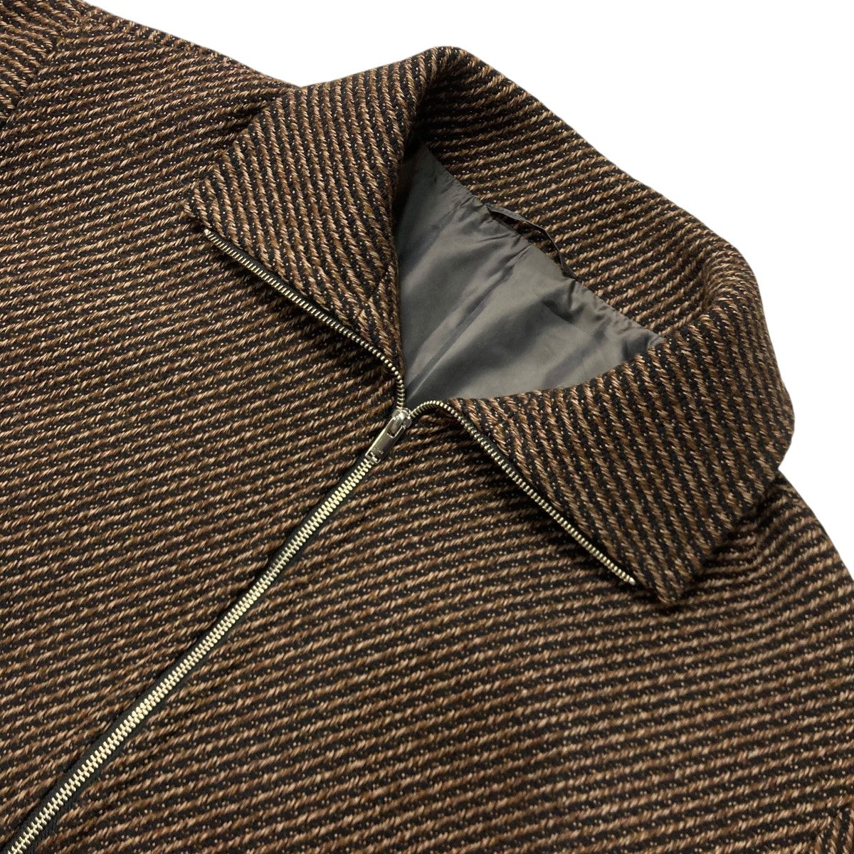 23AWFRONT ZIP STAND COLLAR BLOUSONウールブルゾンYK23FW0516B