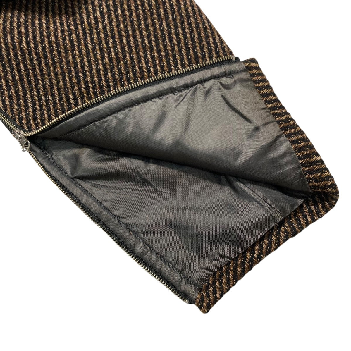 23AWFRONT ZIP STAND COLLAR BLOUSONウールブルゾンYK23FW0516B