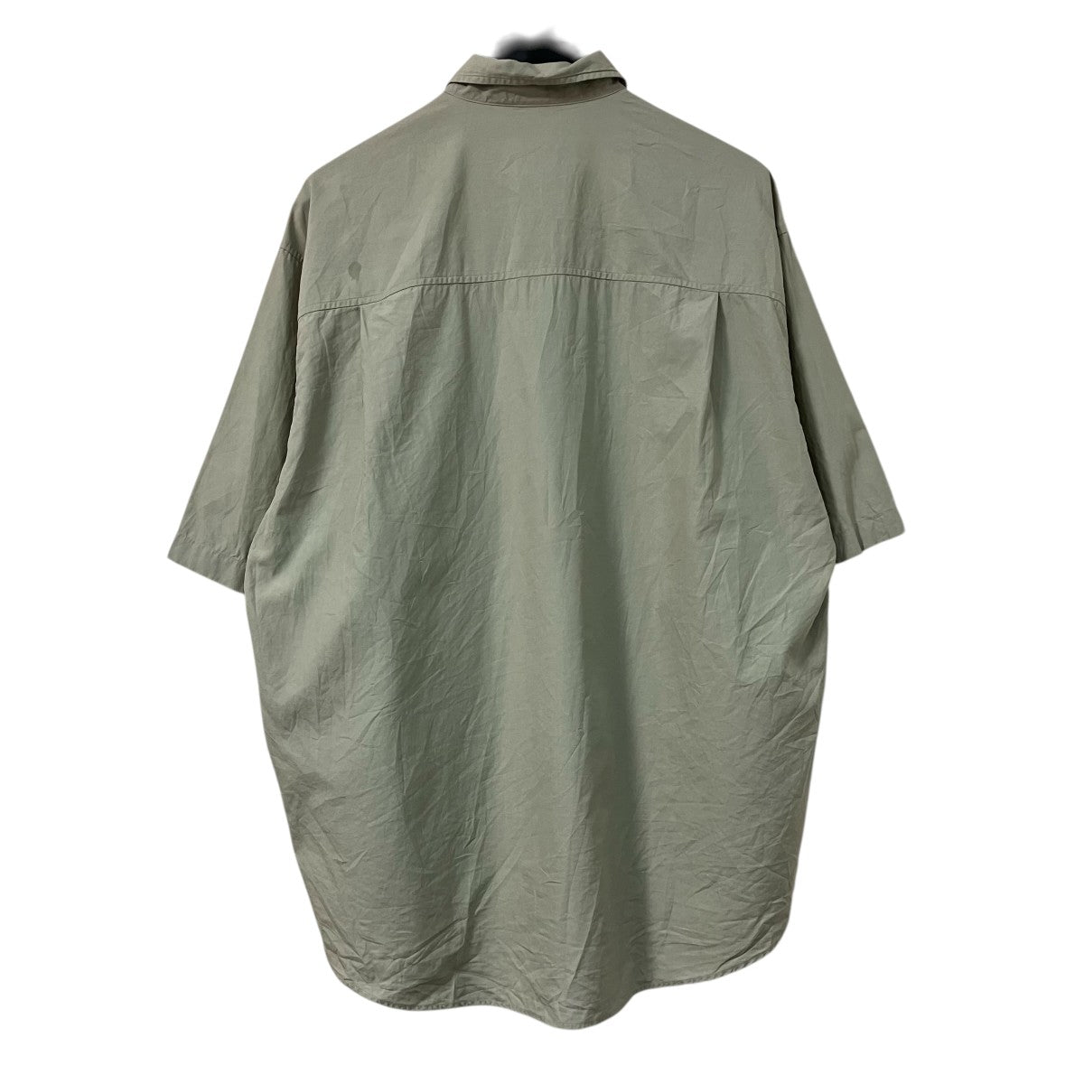 AURALEE 20SSWASHED FINX TWILL HALF SLEEVED BIG SHIRTS半袖シャツA20SS02TN 古着・中古-2枚目のアイテム画像