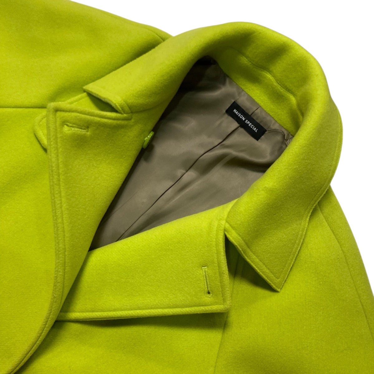 MAISON SPECIAL(メゾンスペシャル) スーパー140メルトンステンカラー