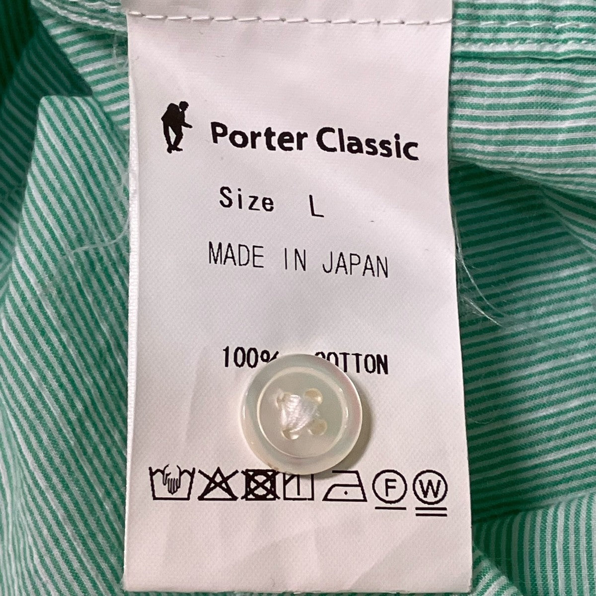 Porter Classic ROLL UP STRIPE SHIRTストライプシャツ 古着・中古-6枚目のアイテム画像