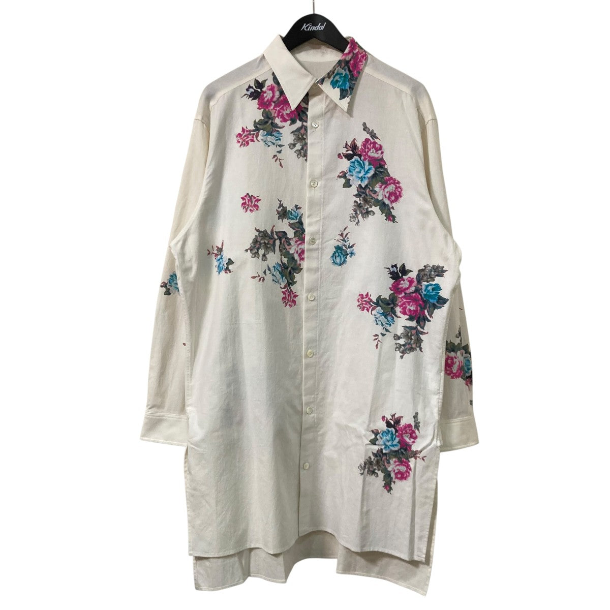 Yohji Yamamoto pour homme 24AWKHADI FLOWER PT BLOUSEフラワープリントシャツHO B78 516 古着・中古-1枚目のアイテム画像