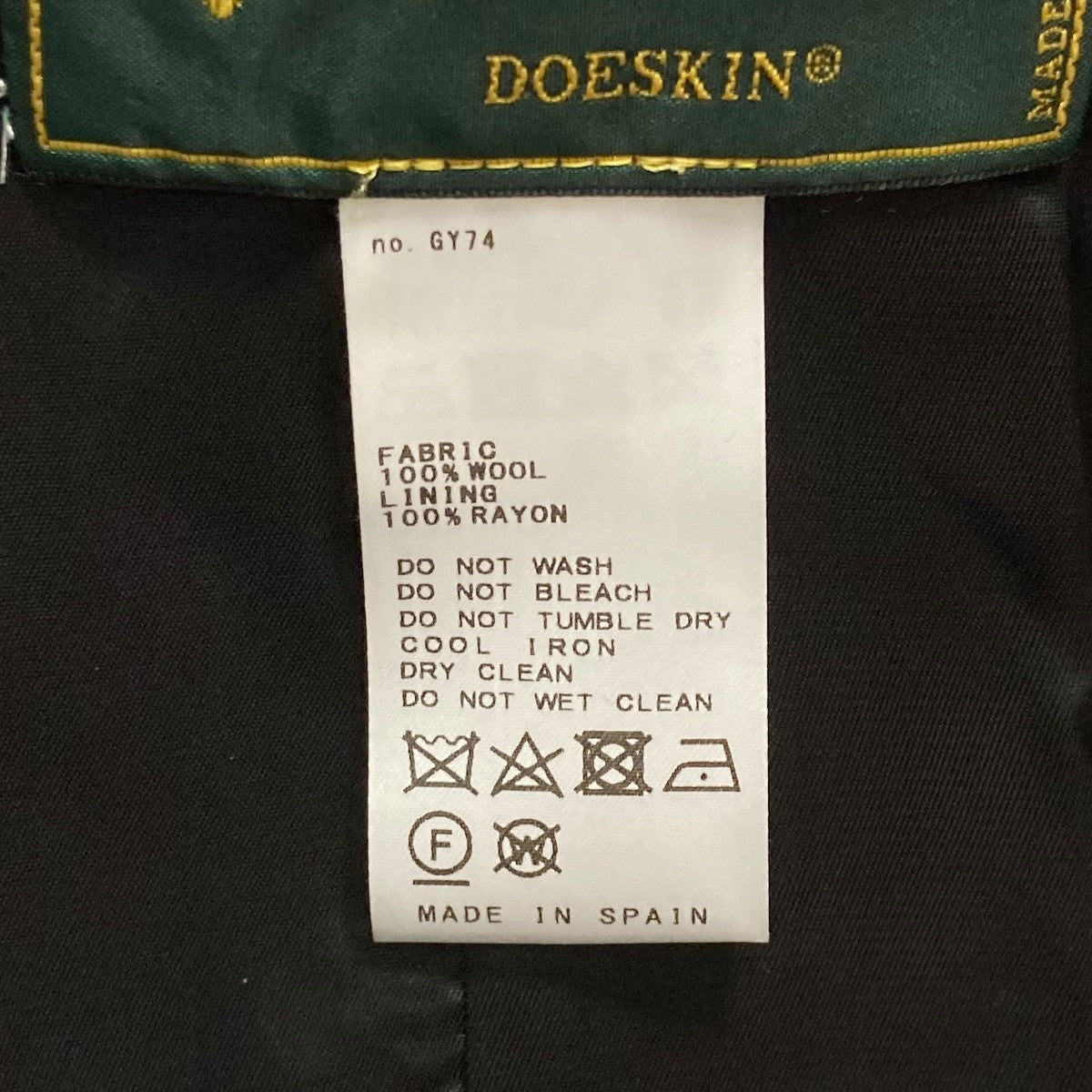 22AWDOESKIN HEAVY WOOL TWO BUTTON JACKETウールテーラードジャケット22010310303030