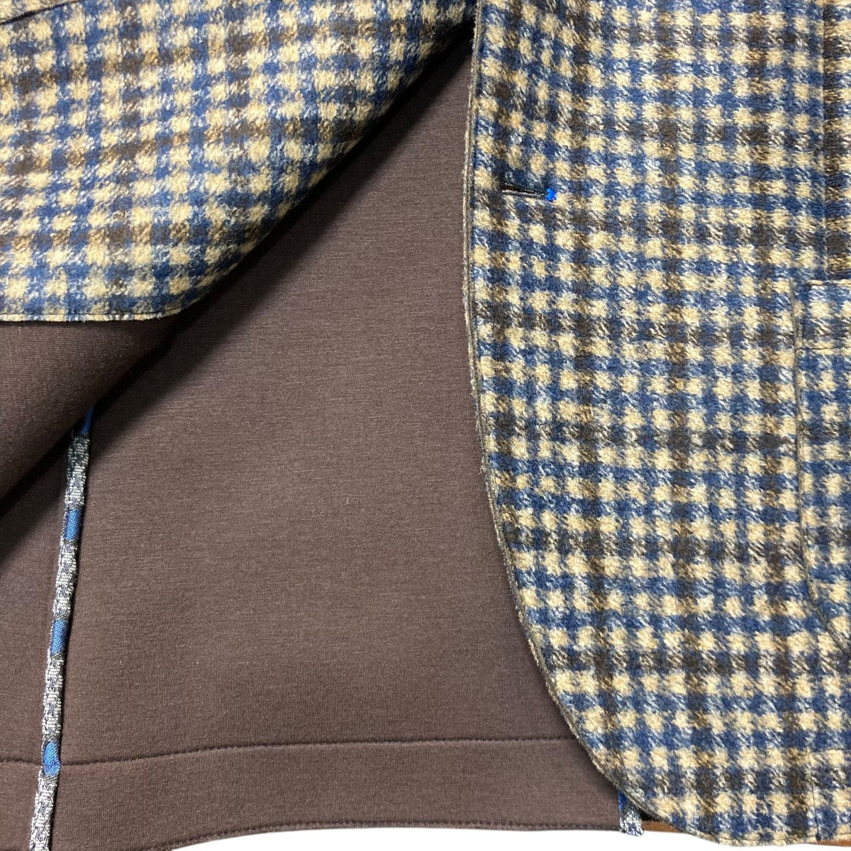 BOB for Melangetop ボンディング加工チェック柄テーラードジャケット072701122 0034 古着・中古-6枚目のアイテム画像