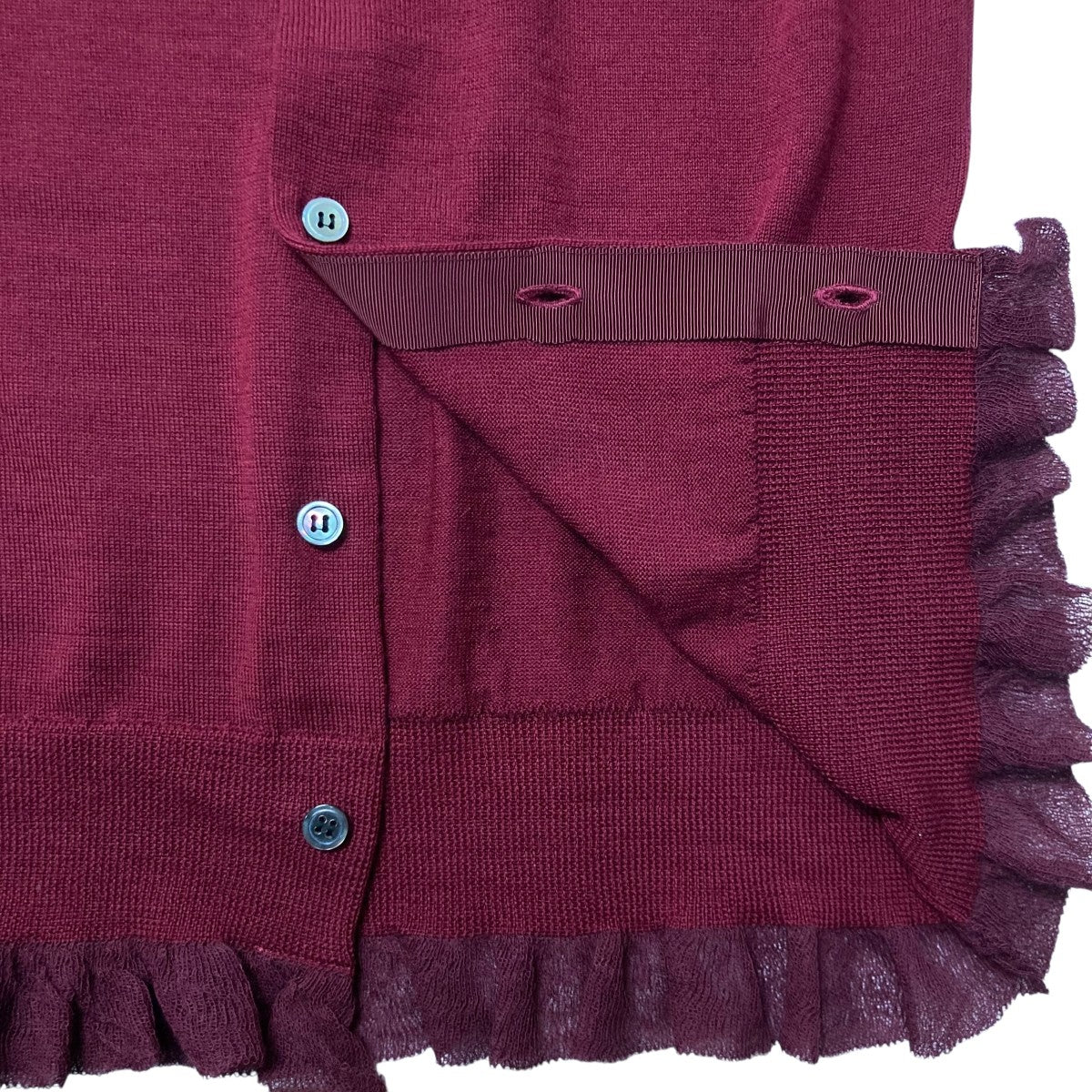 COMME des GARCONS COMME des GARCONS 25AW Gauze Trim Cardigan RP N515 古着・中古-7枚目のアイテム画像