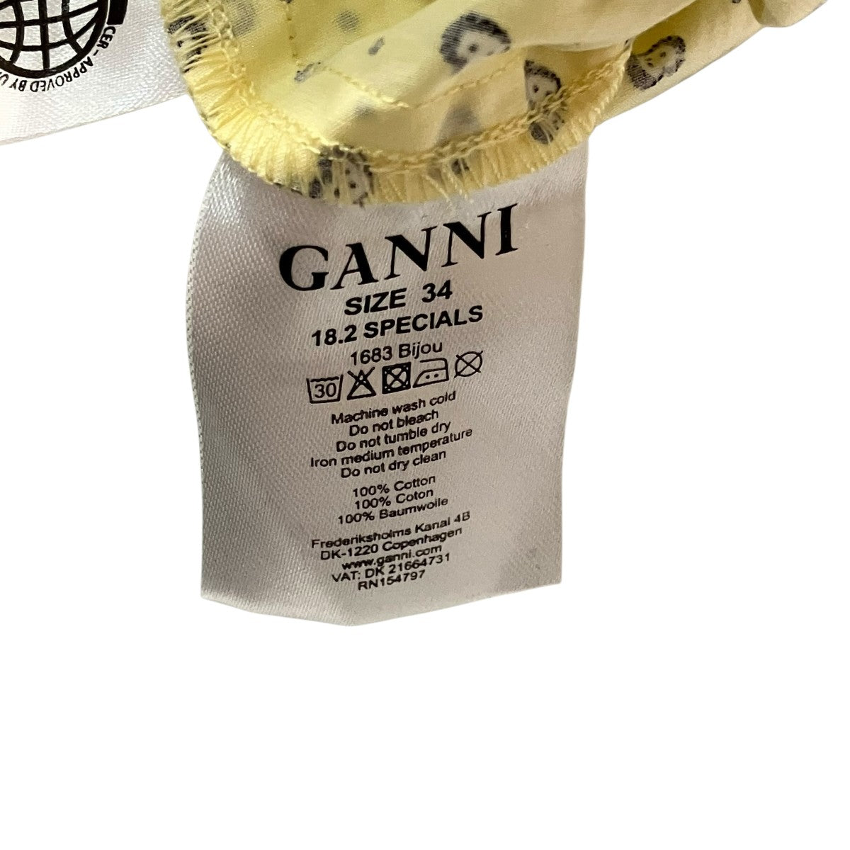 Ganni カシュクールブラウス 古着・中古-6枚目のアイテム画像