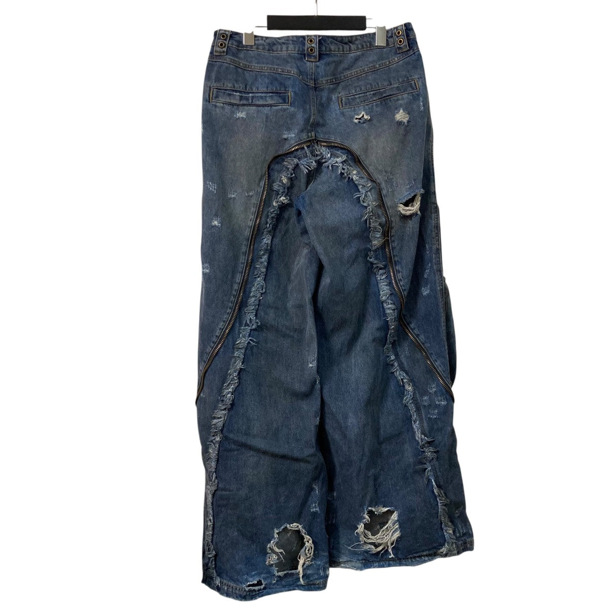 alien dirty denim jeansワイドデニムパンツ