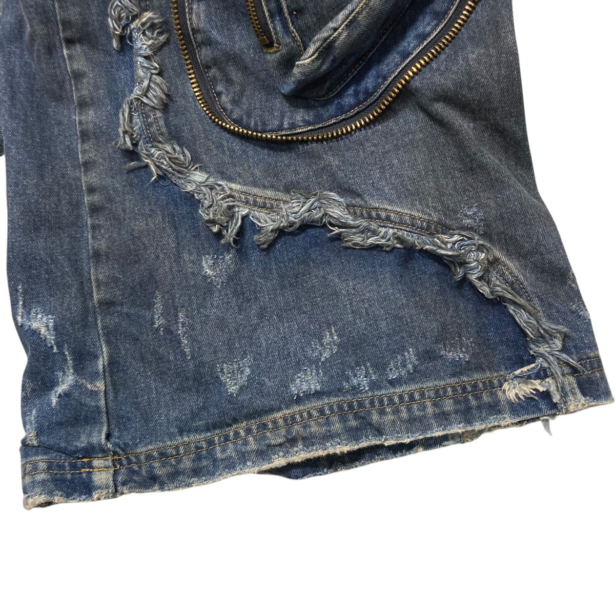 alien dirty denim jeansワイドデニムパンツ