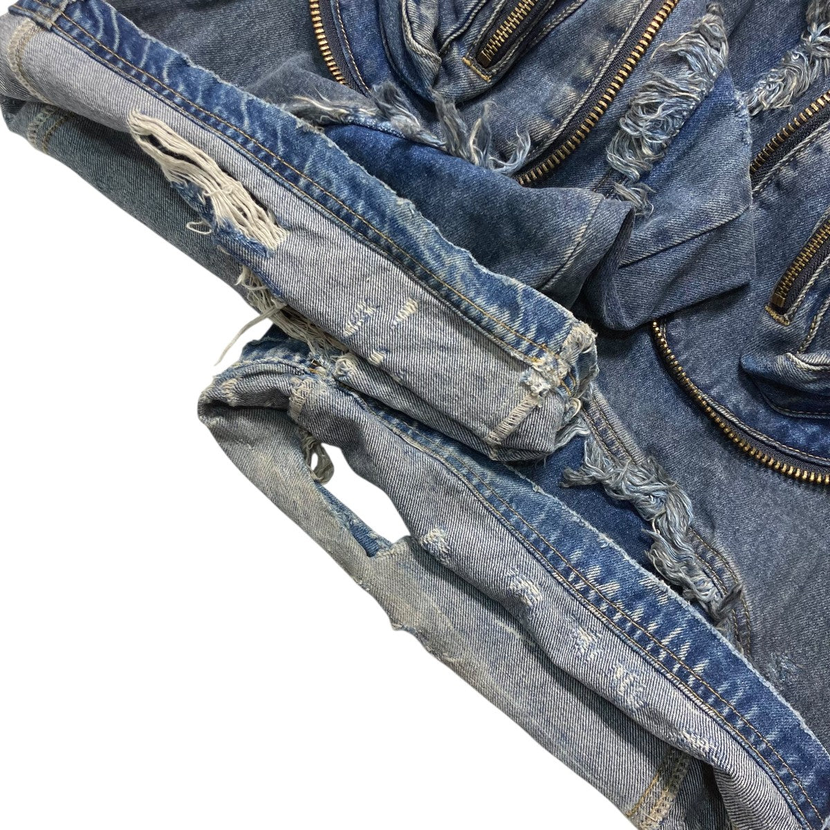 alien dirty denim jeansワイドデニムパンツ