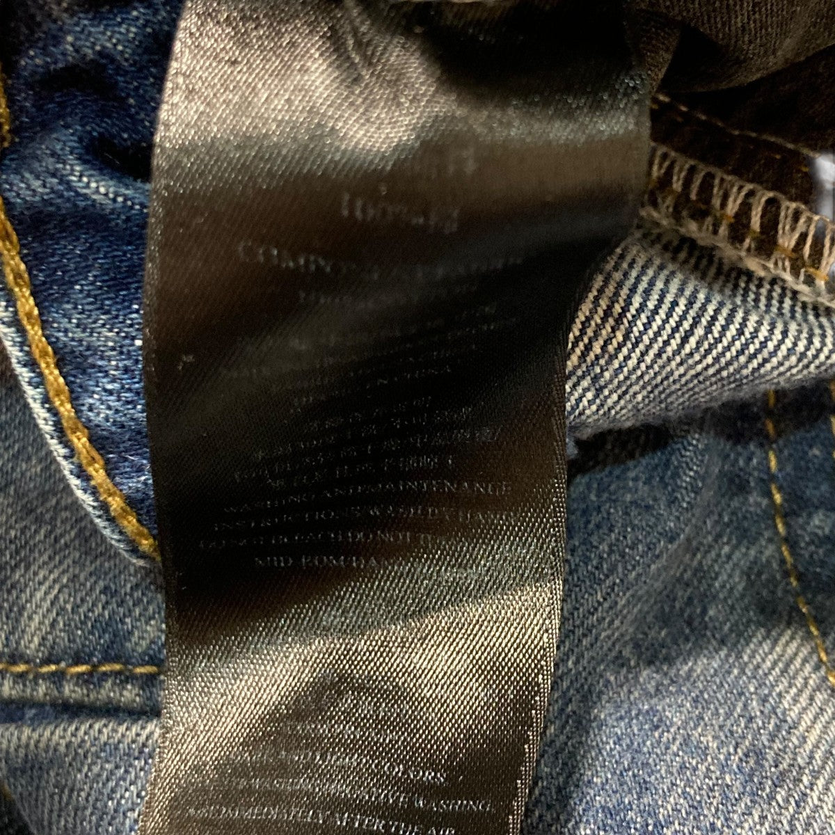 alien dirty denim jeansワイドデニムパンツ