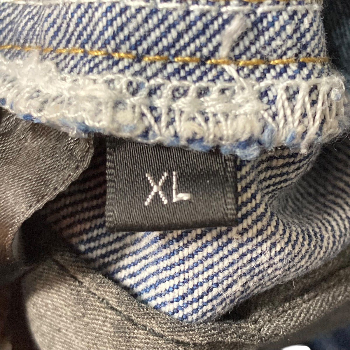 alien dirty denim jeansワイドデニムパンツ