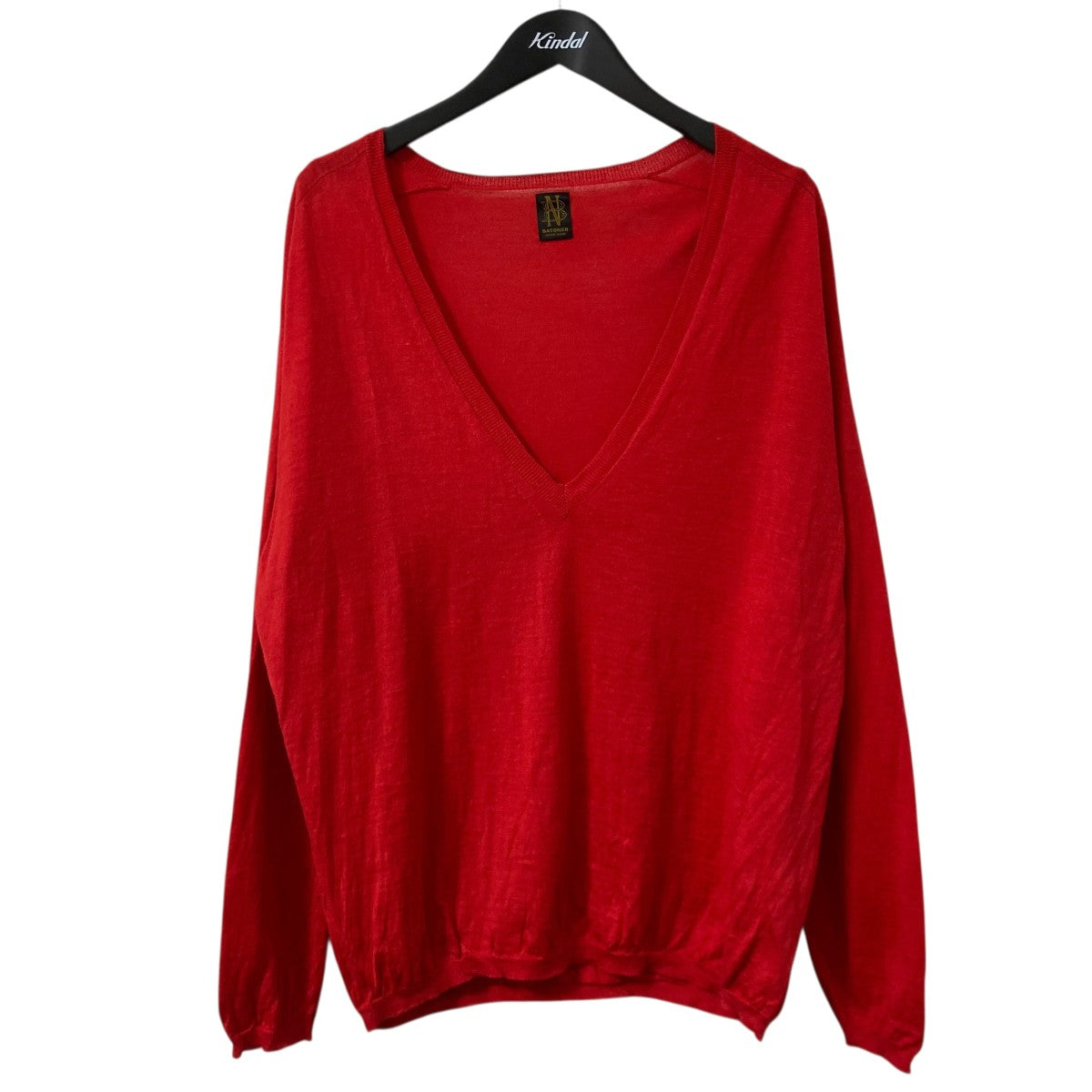 BATONER×L'ECHOPPE 24SS別注 Ramie V Neck KnitVネックニットBN 24SM