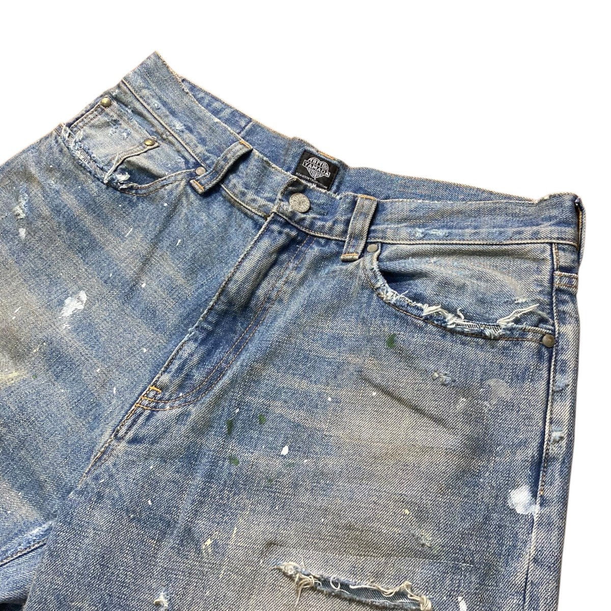 TATOO STUDIO YAMADA(タトゥースタジオヤマダ) RIPPED WIDE STRAIGHT