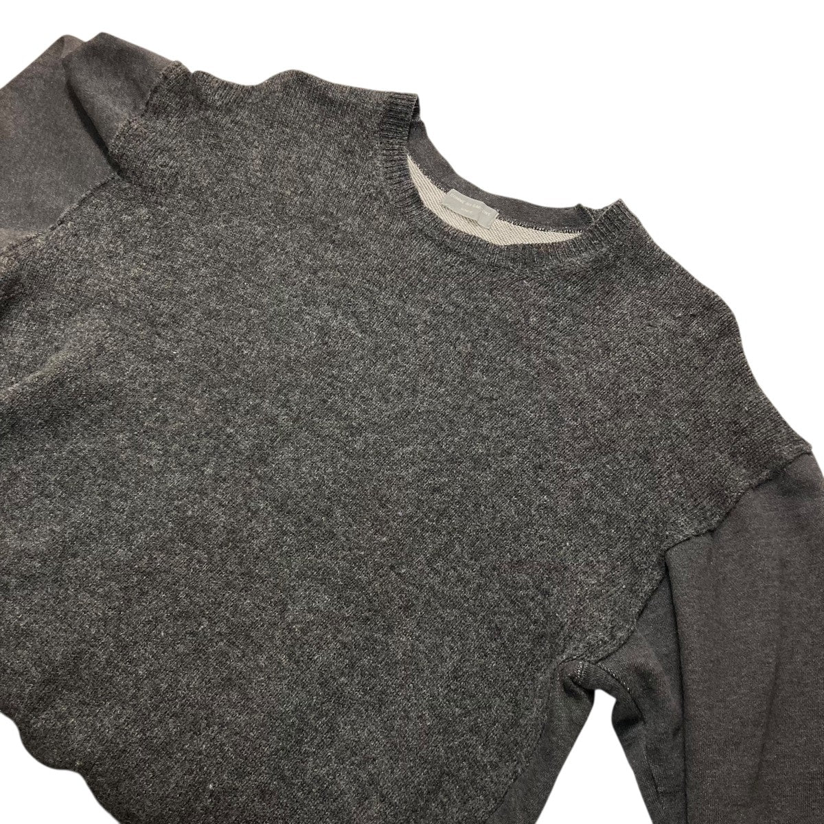 AD1998  素材切替クルーネックカットソー HT 040200