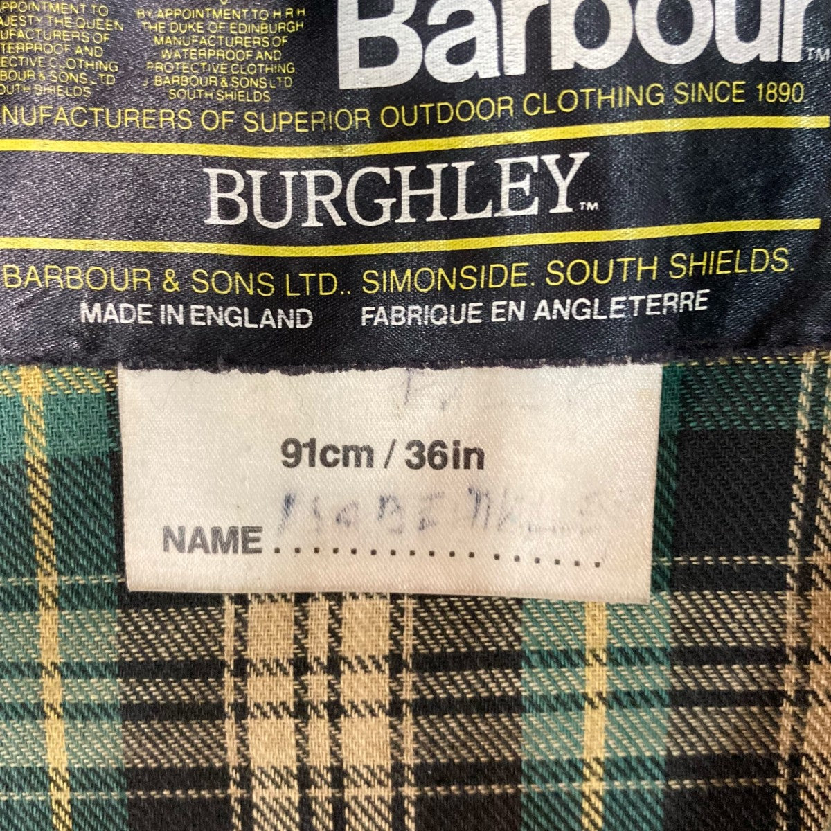 Barbour(バーブァー) BURGHLEY 2ワラントオイルジャケット オリーブ