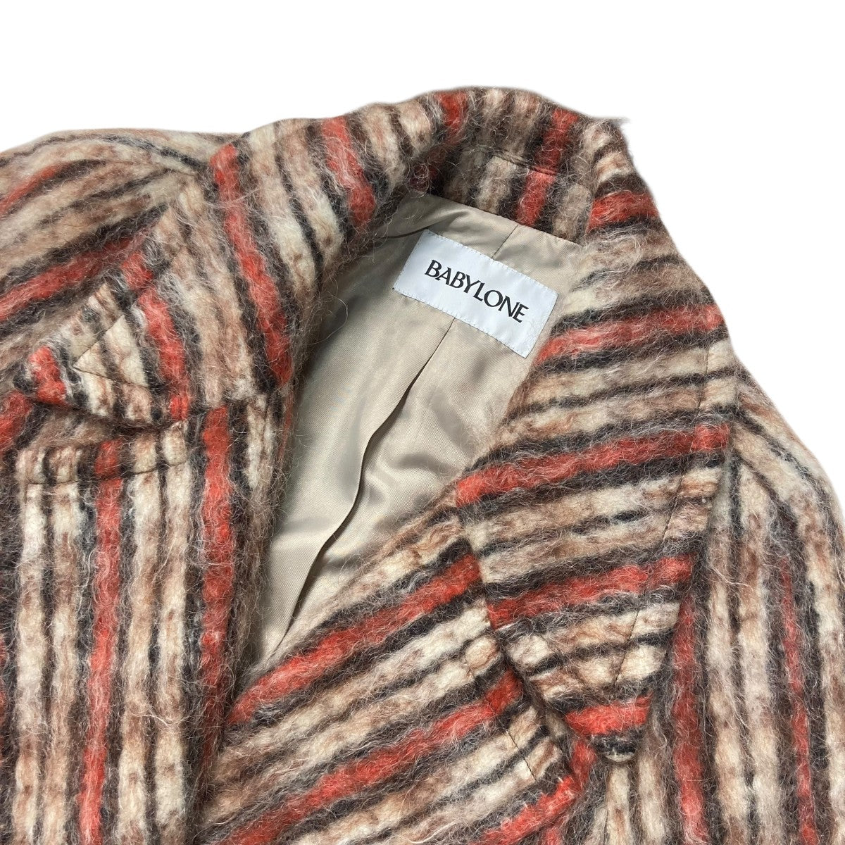 シャギーチェックロングコートチェスターコート2460010508