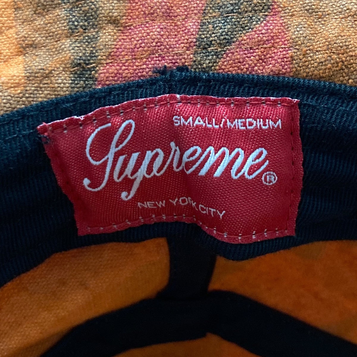 Supreme(シュプリーム) 迷彩柄バケットハット オレンジ サイズ small