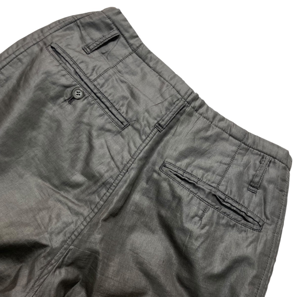 ISSEY MIYAKE MEN(イッセイミヤケ) 80s 筆タグナイロンパンツ 黄緑