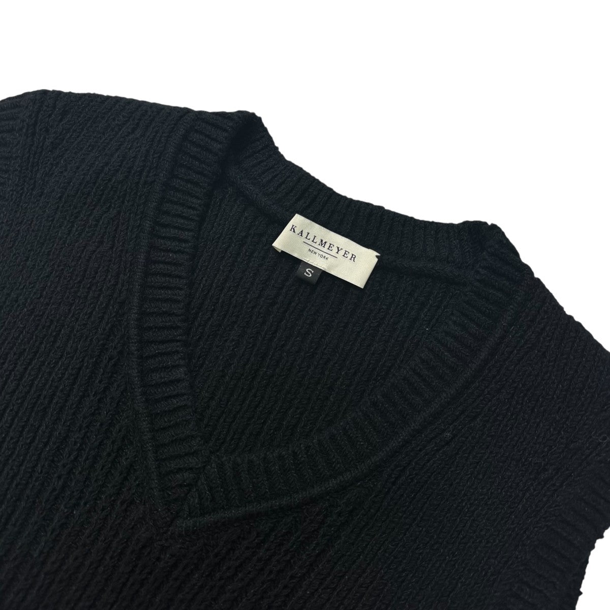 KALLMEYER 25SSLOGAN V-NECK VESTニットベスト 古着・中古-3枚目のアイテム画像