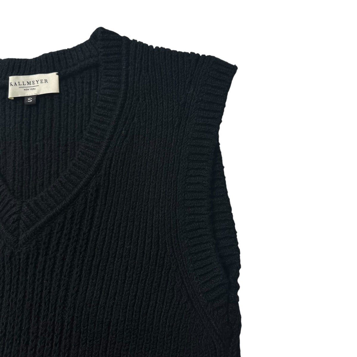 KALLMEYER 25SSLOGAN V-NECK VESTニットベスト 古着・中古-4枚目のアイテム画像