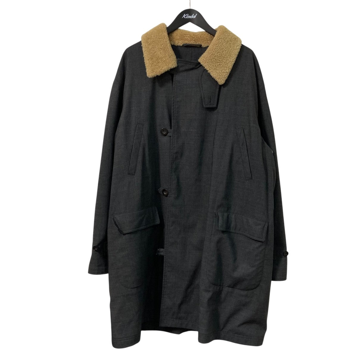 FABRIC WOOL COATウールロングコートHC1319A