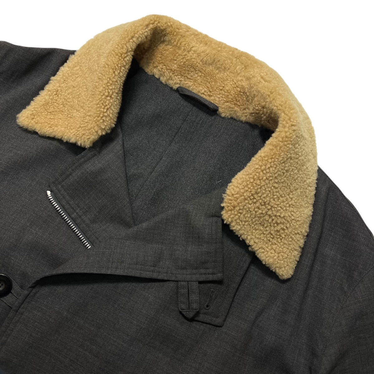 FABRIC WOOL COATウールロングコートHC1319A