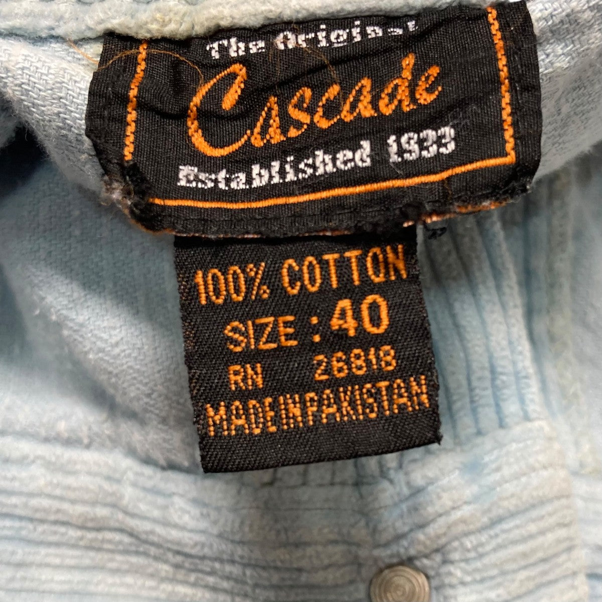 70S Cascade コーデュロイバギーショーツコーデュロイショートパンツ