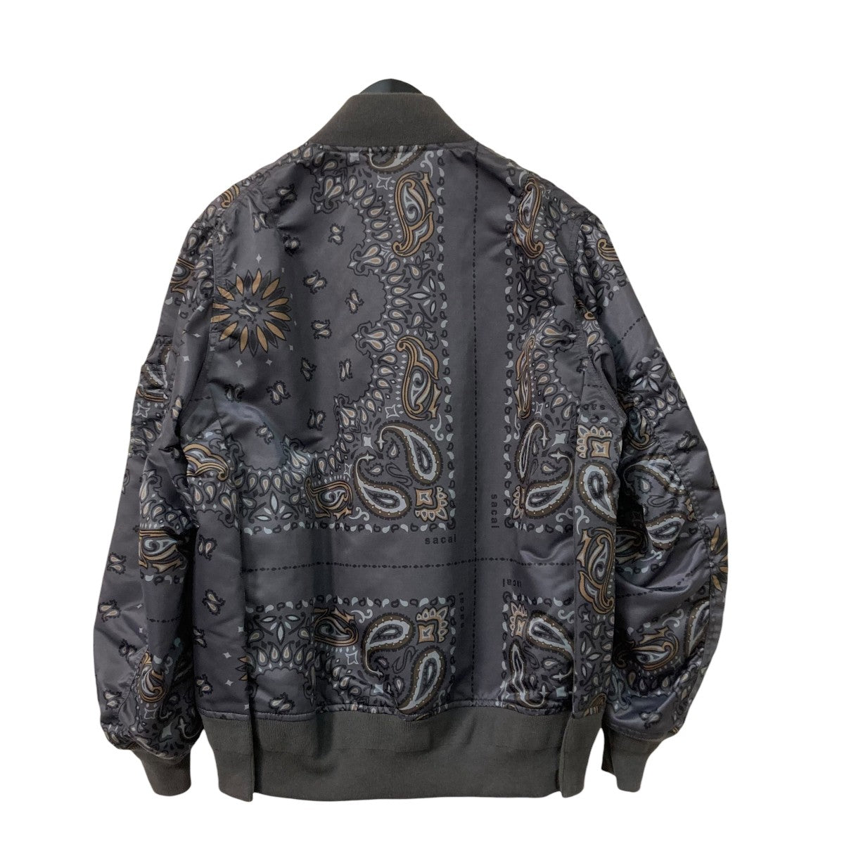 sacai(サカイ) Paisley Print Zip-Up Jacketペイズリー柄MA-1