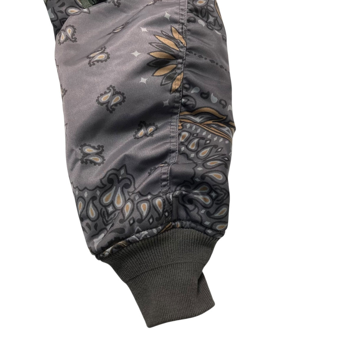sacai(サカイ) Paisley Print Zip-Up Jacketペイズリー柄MA-1