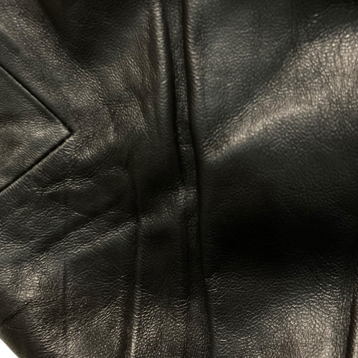 25AWTECH LEATHER ZIP JACKET BLACKラムレザージャケットBAL 2172