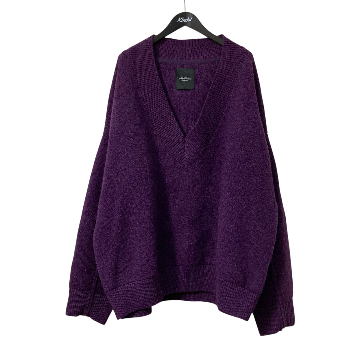 UNUSED 7G V-neck knitウールVネックニットUS1497 古着・中古-1枚目のアイテム画像