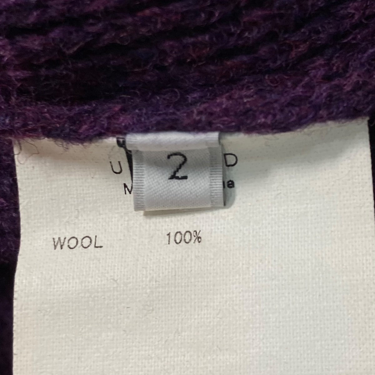 UNUSED 7G V-neck knitウールVネックニットUS1497 古着・中古-6枚目のアイテム画像