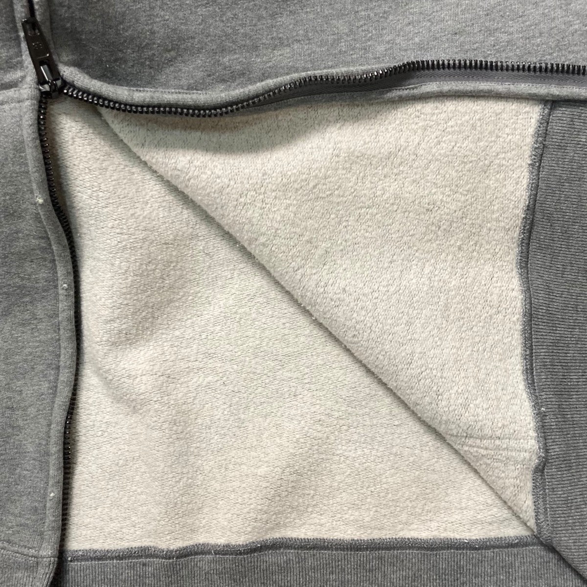 25AWLUXURY SCRIPT OVERSIZED ZIP-UP HOODIEファー付きフロントロゴ刺繍ジップパーカー850330