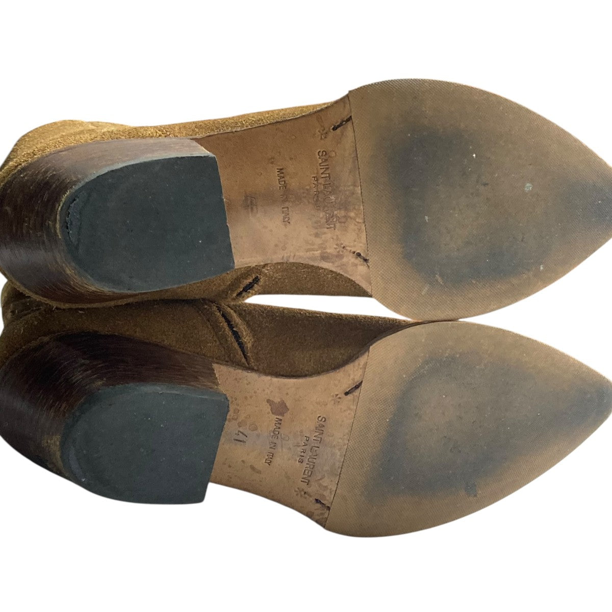 Saint Laurent Paris(サンローランパリ) サイドジップブーツ ブラウン