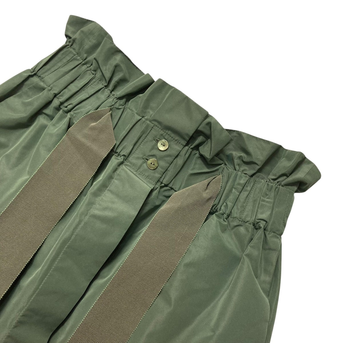 Patou リサイクルファイユ ドローストリング グログランスカートフロントスリットロングスカートSK0340011753L 古着・中古-3枚目のアイテム画像