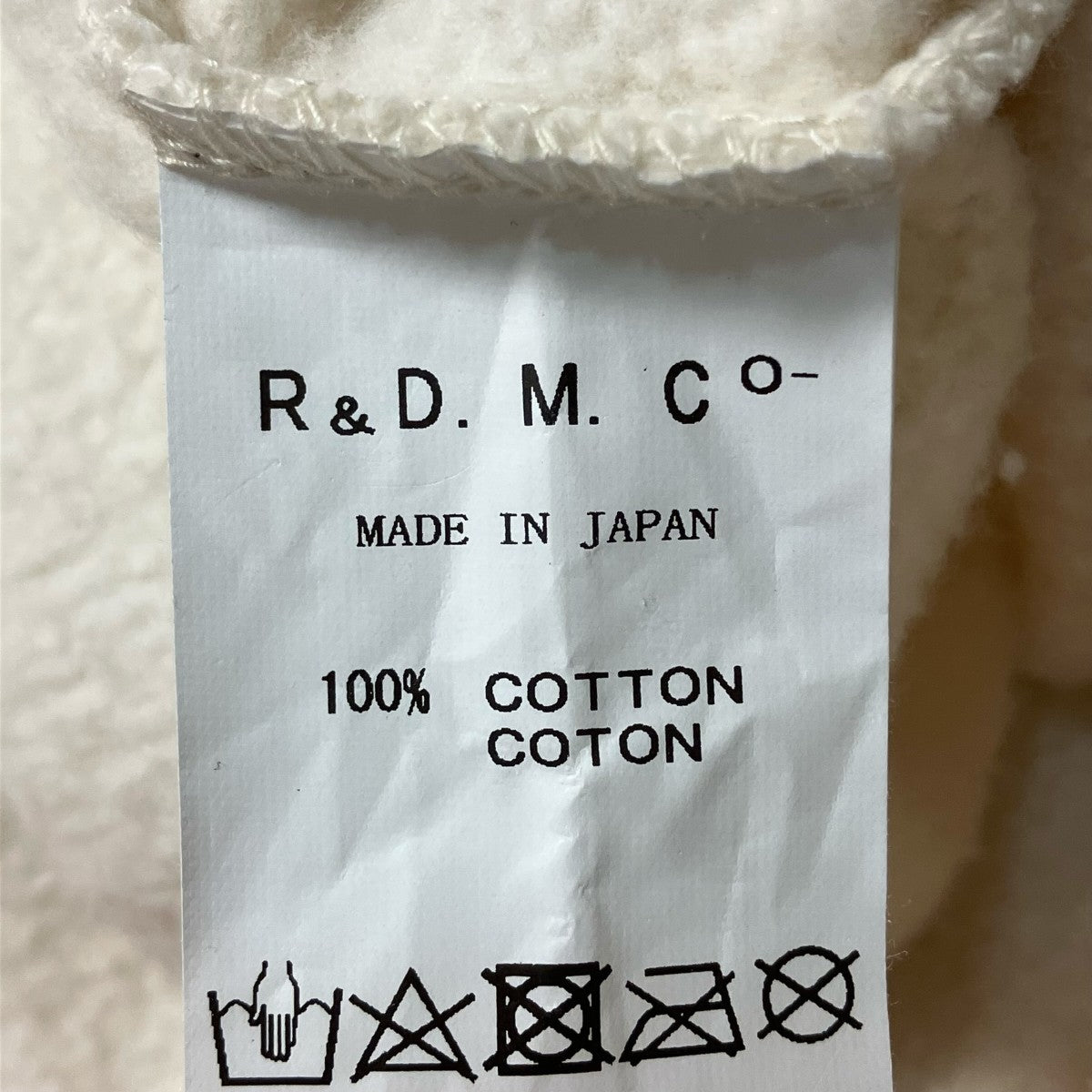 R＆D．M．Co-OLDMAN’S TAILOR TEA PLEASEクルーネックスウェット 古着・中古-7枚目のアイテム画像