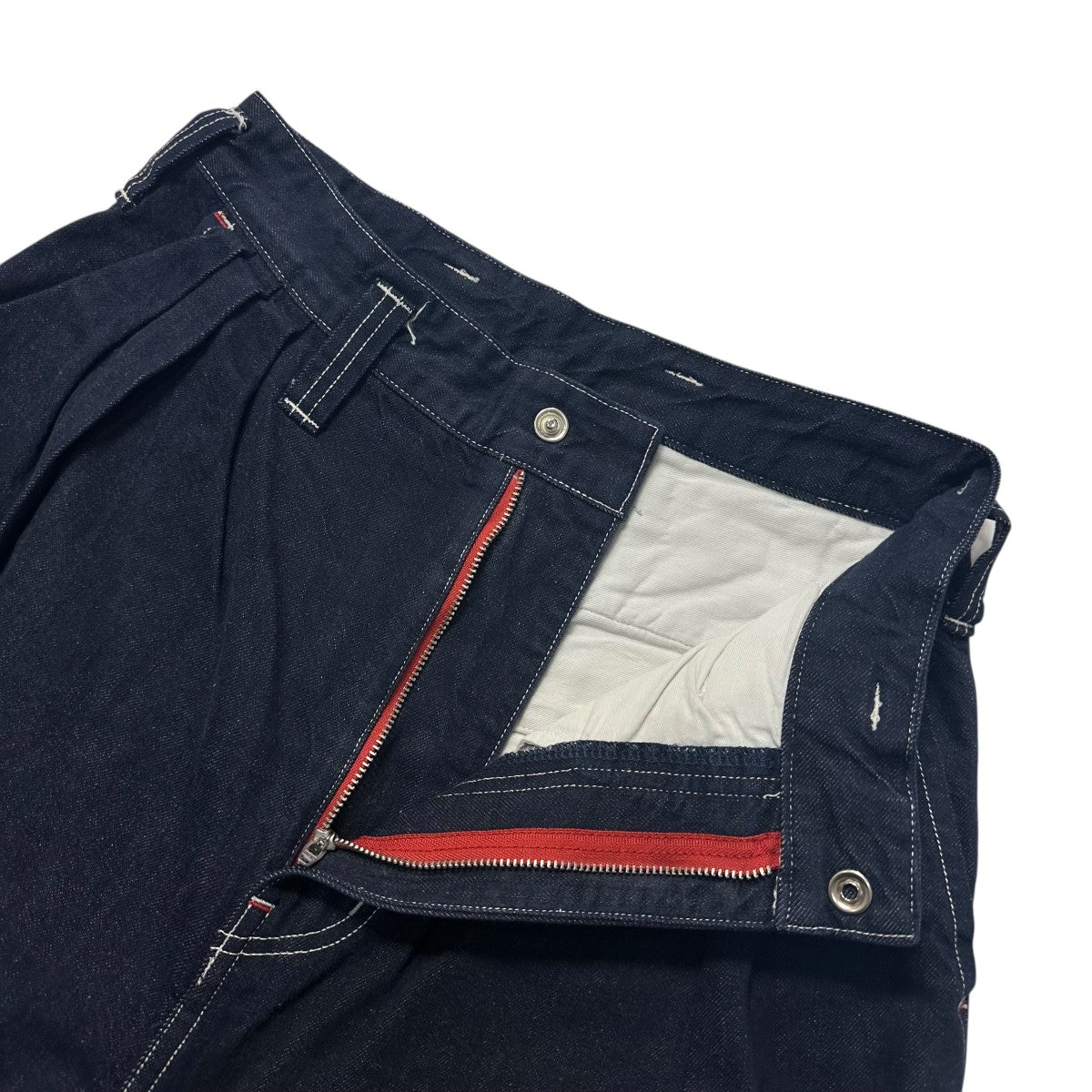 Porter Classic CLASSIC DENIM PAJAMA PANTSタックデニムパンツ 古着・中古-3枚目のアイテム画像
