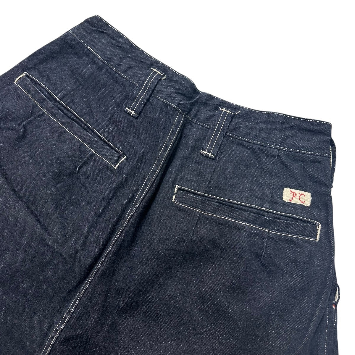 Porter Classic CLASSIC DENIM PAJAMA PANTSタックデニムパンツ 古着・中古-4枚目のアイテム画像